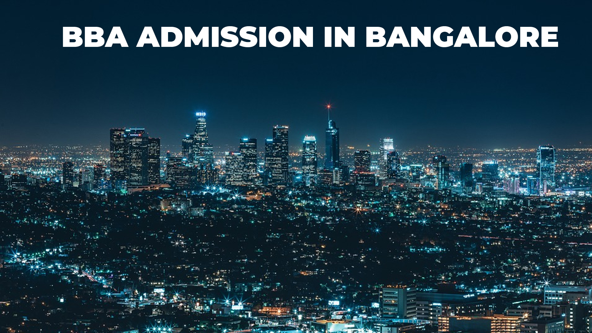 BBA Admission Bangalore with lowest fees